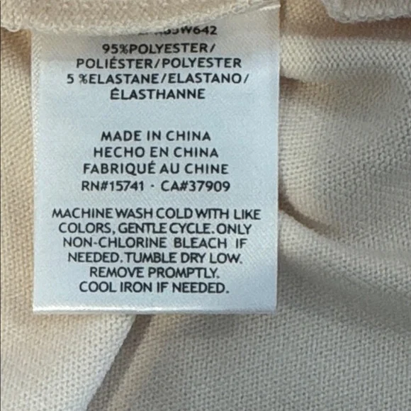 Magnolia Cream Pajama Set with Red Trim - Picture 6 of 16